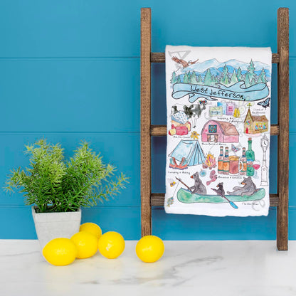 Custom Locale/Store - West Jefferson, NC Tea Towel