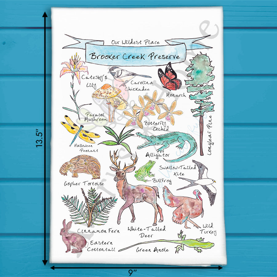Brooker Creek Preserve Kitchen Home Décor Tea Towel
