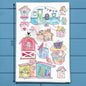 Birdhouse Garden Tea Towel – No Words
