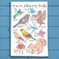 How to Identify Birds Garden Kitchen Décor Tea Towel