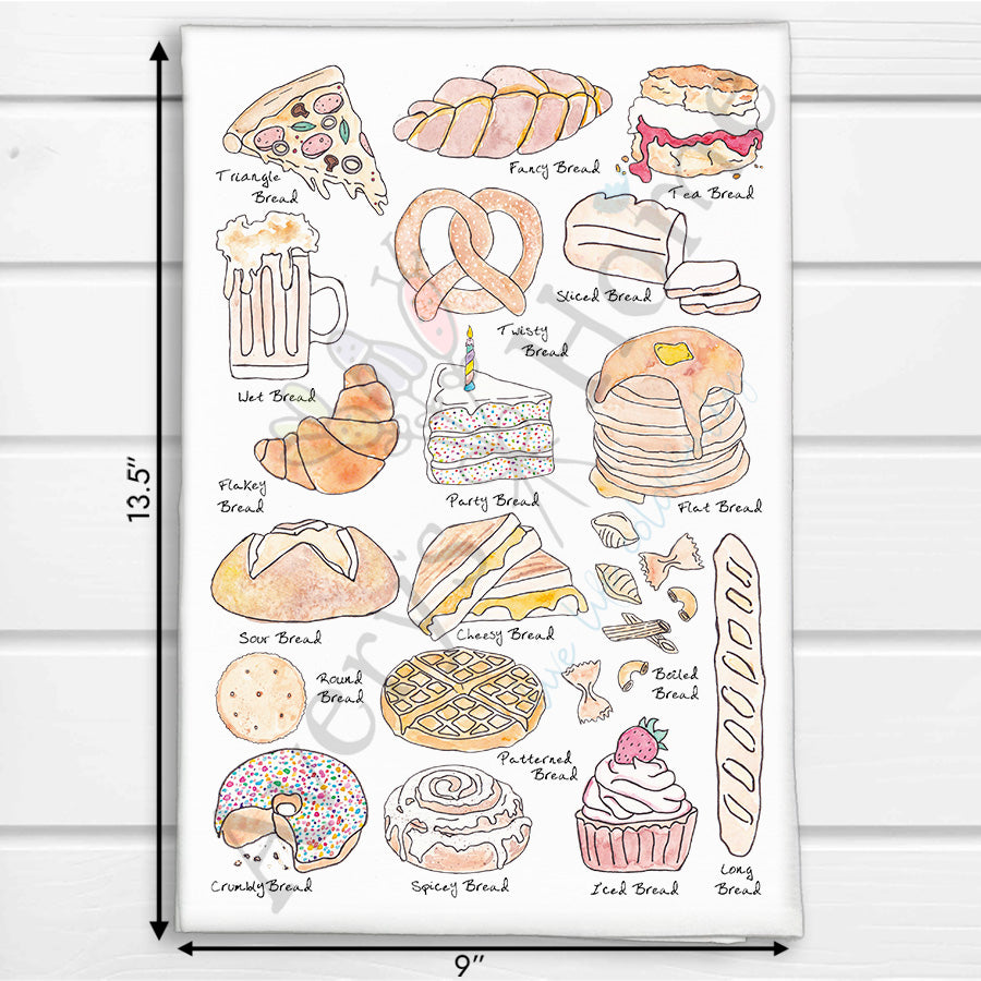 World of American Bread Funny Kitchen Towel