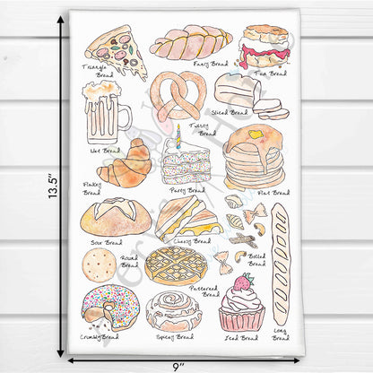 World of American Bread Funny Kitchen Towel