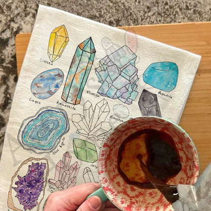 Crystal Gemstone Collector Kitchen Towel