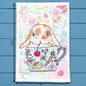 Easter Bunny Teacup Tea Towel – Spring Decor