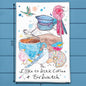 I like to Drink Coffee & Birdwatch Kitchen Décor Tea Towel