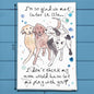So Glad we Met Dog Friendship Kitchen Home Décor Tea Towel