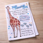 Giraffe Facts Kitchen Towel