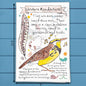 Western Meadowlark Bird Facts Garden Kitchen Décor Tea Towel