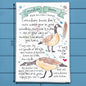 Canadian Goose Bird Facts Garden Kitchen Décor Tea Towel
