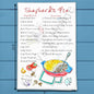 Shepherd’s Pie Recipe Tea Towel – Cozy Casserole Style