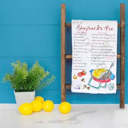 Shepherd’s Pie Recipe Tea Towel – Cozy Casserole Style