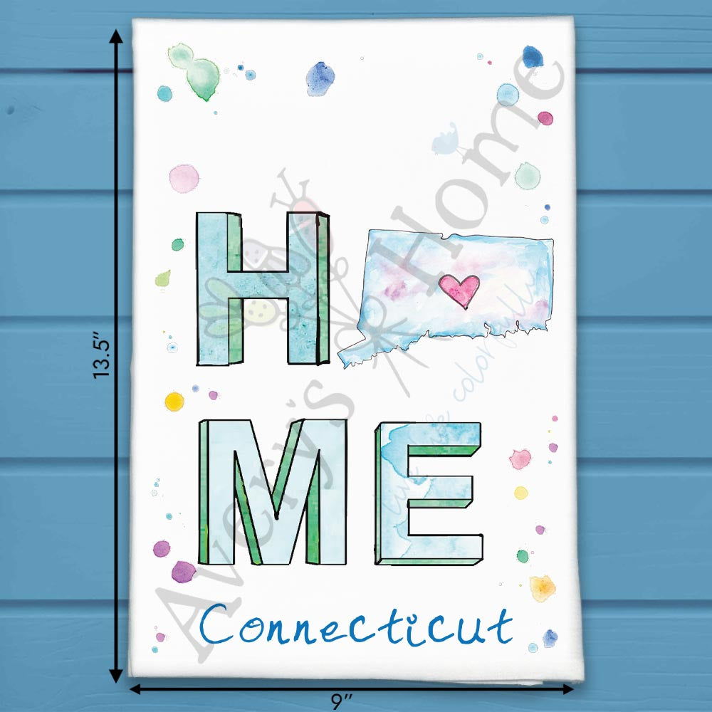 HOME in Connecticut Kitchen Décor Tea Towel