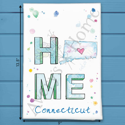 HOME in Connecticut Kitchen Décor Tea Towel