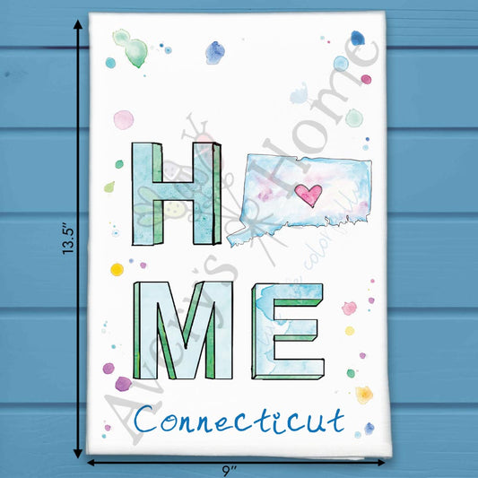 HOME in Connecticut Kitchen Décor Tea Towel