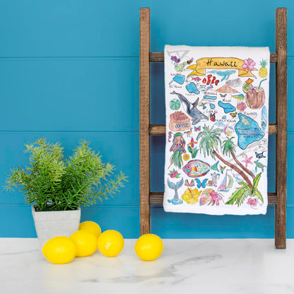 Hawaii State Map Tea Towel – Aloha Kitchen Style