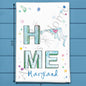 HOME in Maryland Tea Towel