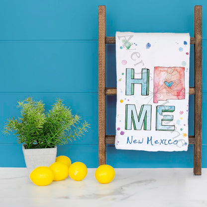 HOME in New Mexico Kitchen Décor Tea Towel