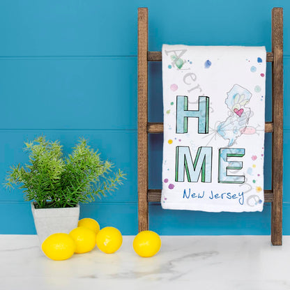 HOME in New Jersey Kitchen Décor Tea Towel