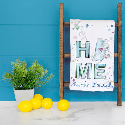 HOME in Rhode Island Kitchen Décor Tea Towel
