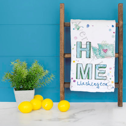 Home in Washington Tea Towel