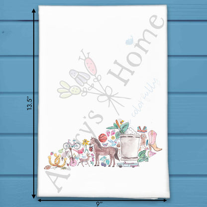 Kentucky State Icons Tea Towel – Race Day & Roots