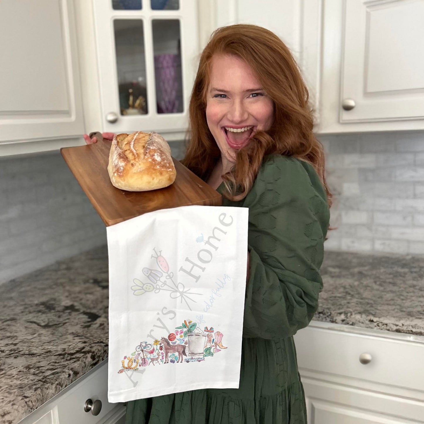 Kentucky State Icons Tea Towel – Race Day & Roots