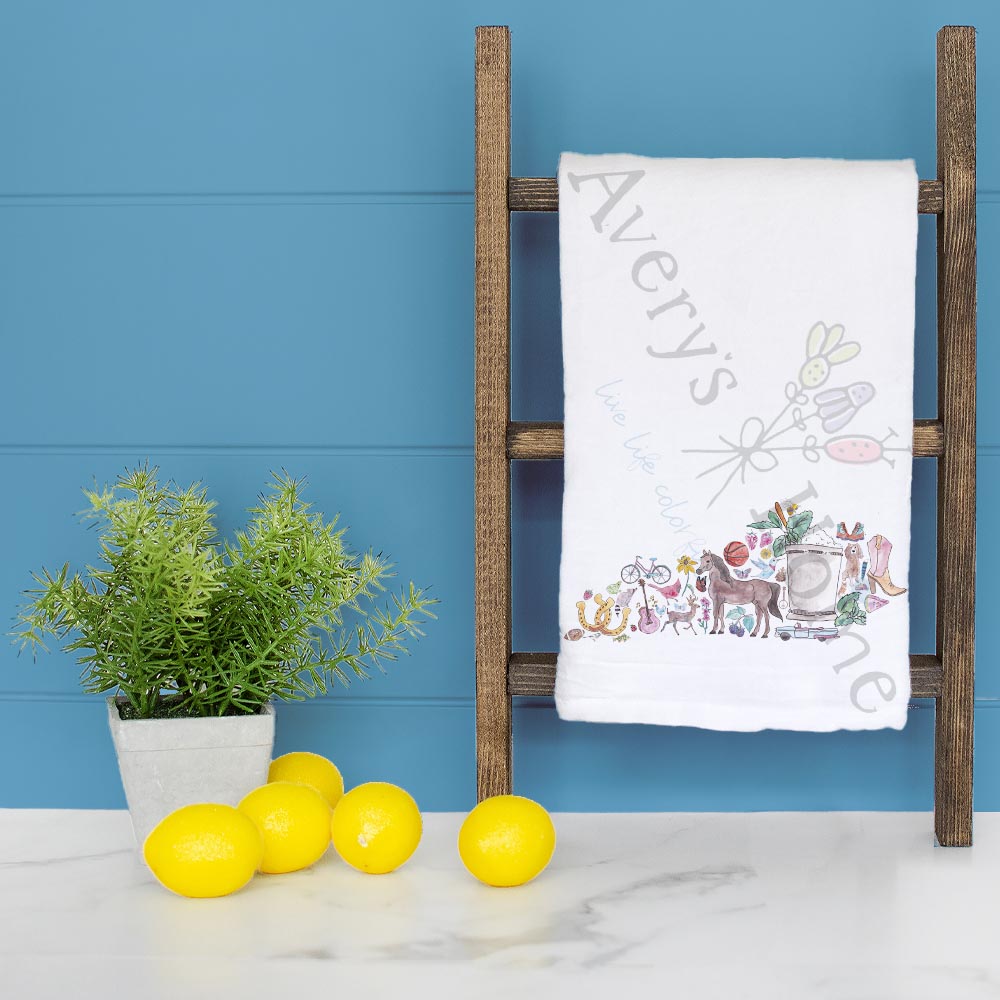 Kentucky State Icons Tea Towel – Race Day & Roots