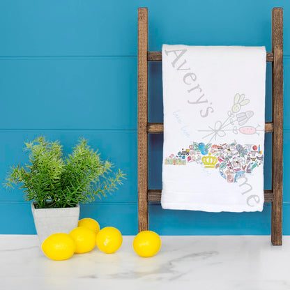 North Carolina State Icons Tea Towel – BBQ to Beach