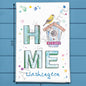 Washington Birding HOME State Bird & House Décor Tea Towel