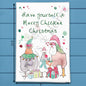 Merry Chicken Christmas Homestead Kitchen Décor Tea Towel