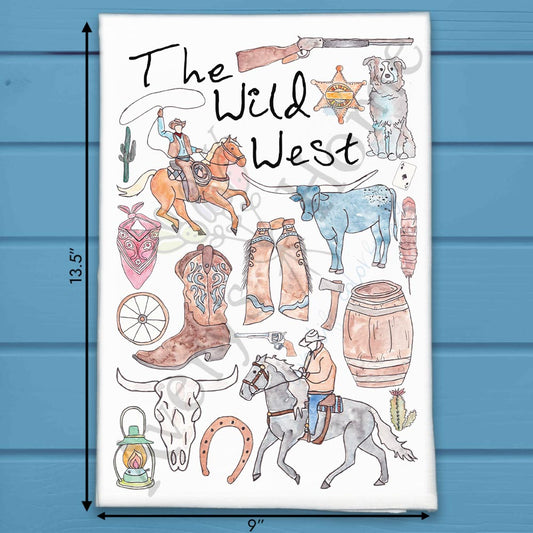 The Wild West Tea Towel