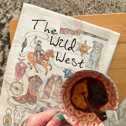 The Wild West Tea Towel