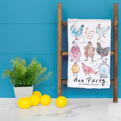 Hen Party (no roosters allowed) Kitchen Décor Tea Towel
