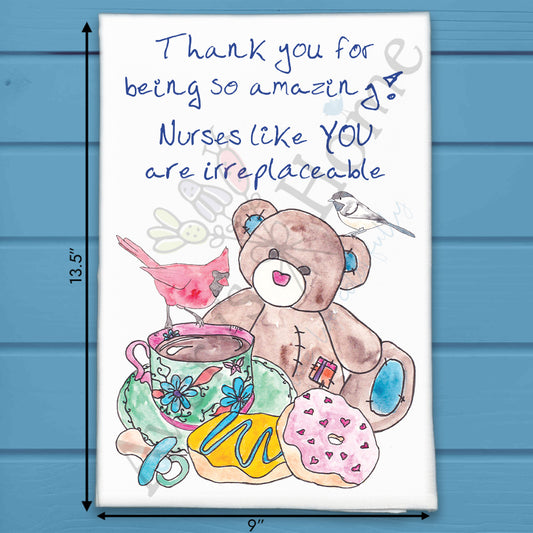 Nurse Appreciation Thank You Tea Towel