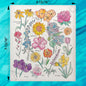 Summer Flowers Swedish Dishcloth – Colorful Garden Gift