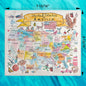 USA Map Swedish Dishcloth – State Travel Souvenir