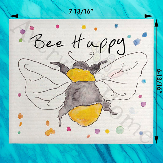 Garden Bees Swedish Dishcloth – Pollinator Decor Gift