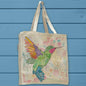 Ruby Throated Hummingbird Organic Cotton Tote Bag – Garden Decor