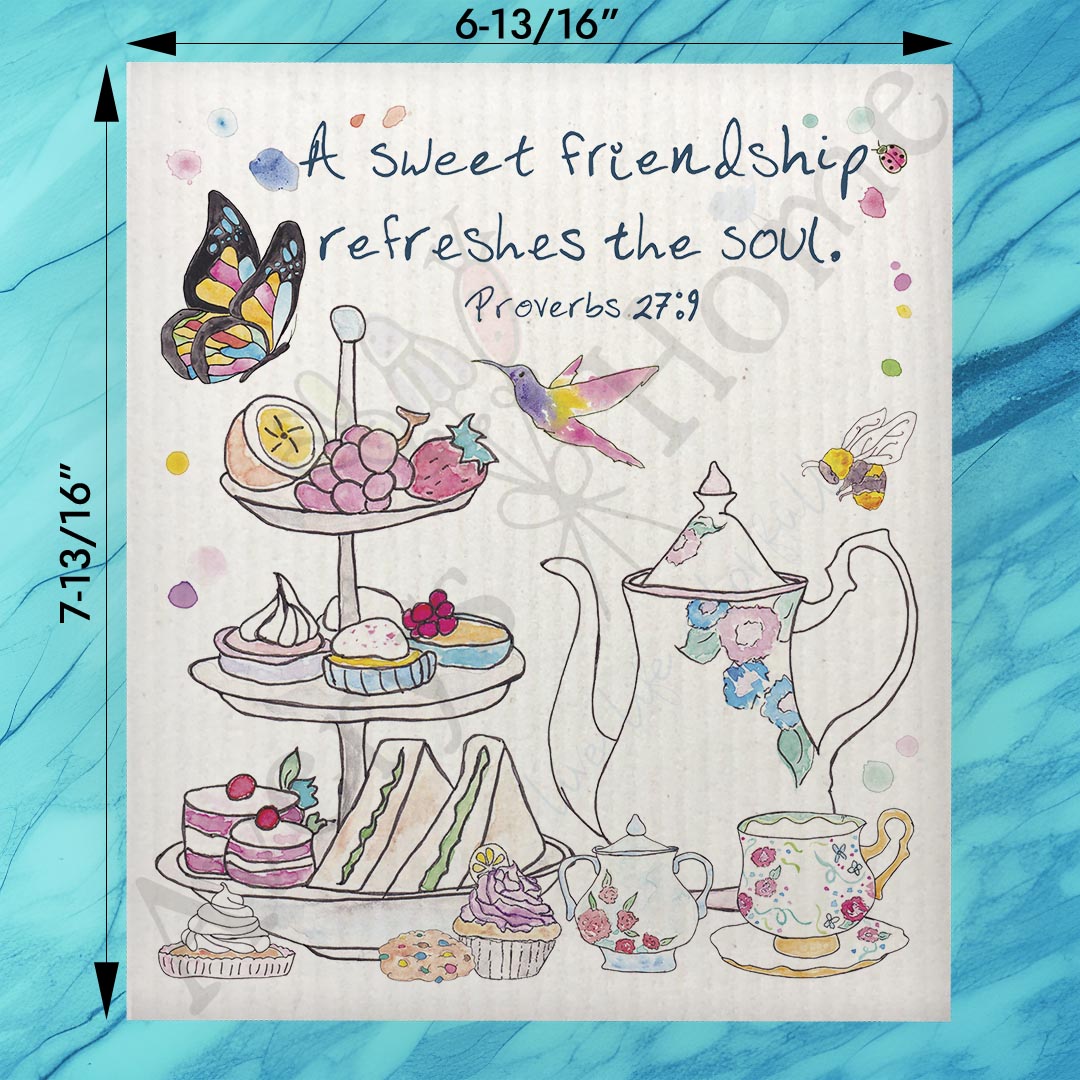 Friendship Refreshes the Soul Swedish Dishcloth – Faithful Gift