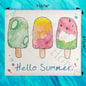 Hello Summer Popsicle Swedish Dishcloth – Seasonal Decor