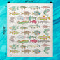 Lake Fish Pattern Swedish Dishcloth – Freshwater Decor