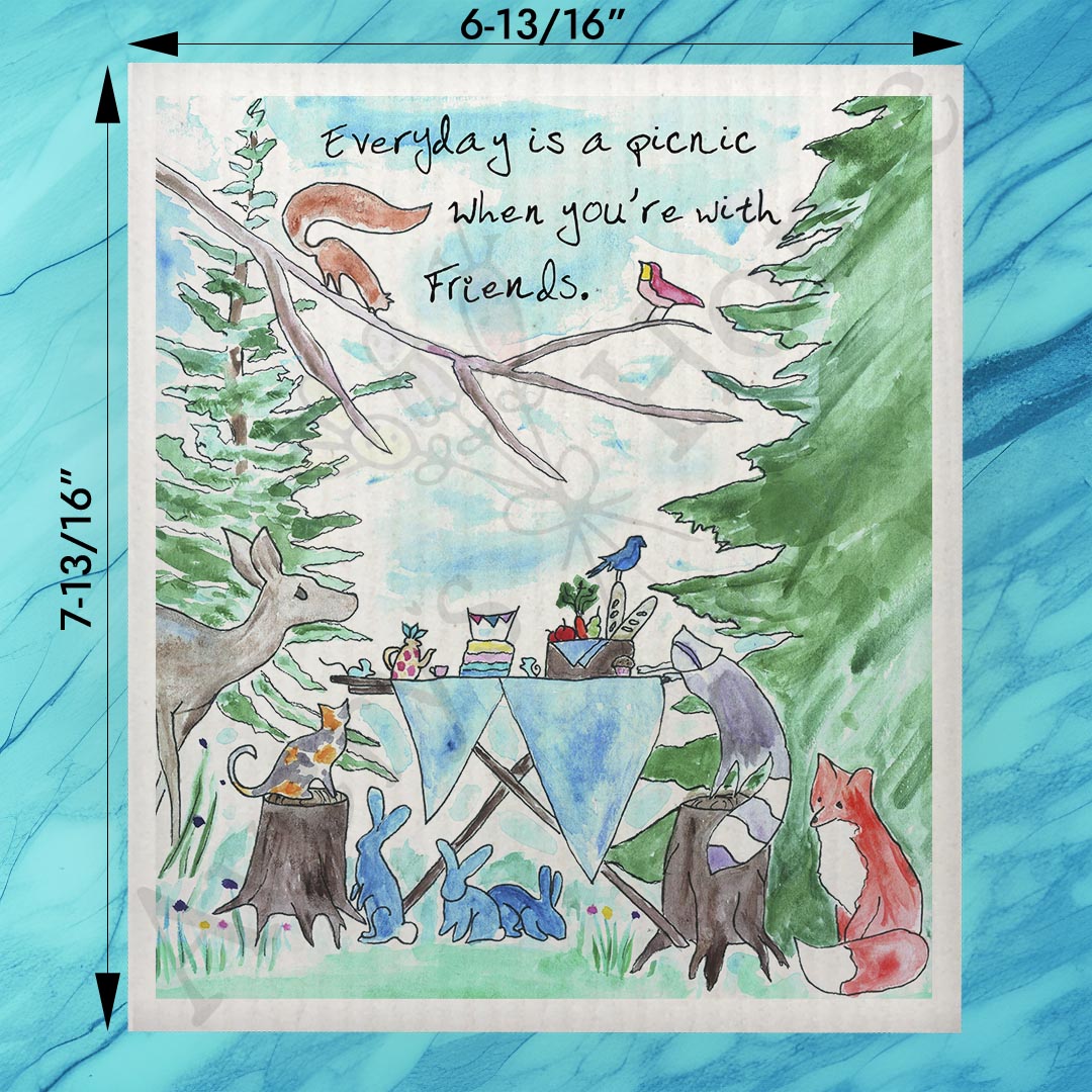 Everyday Picnic Swedish Dishcloth – Outdoor Joy Decor