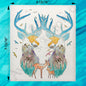 Mountain Deer Swedish Dishcloth – Rustic Woodland Decor