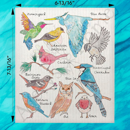 Northern Birds Swedish Dishcloth – Backyard Birdwatcher Gift