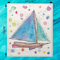 Sailboat Life Swedish Dishcloth – Nautical Decor