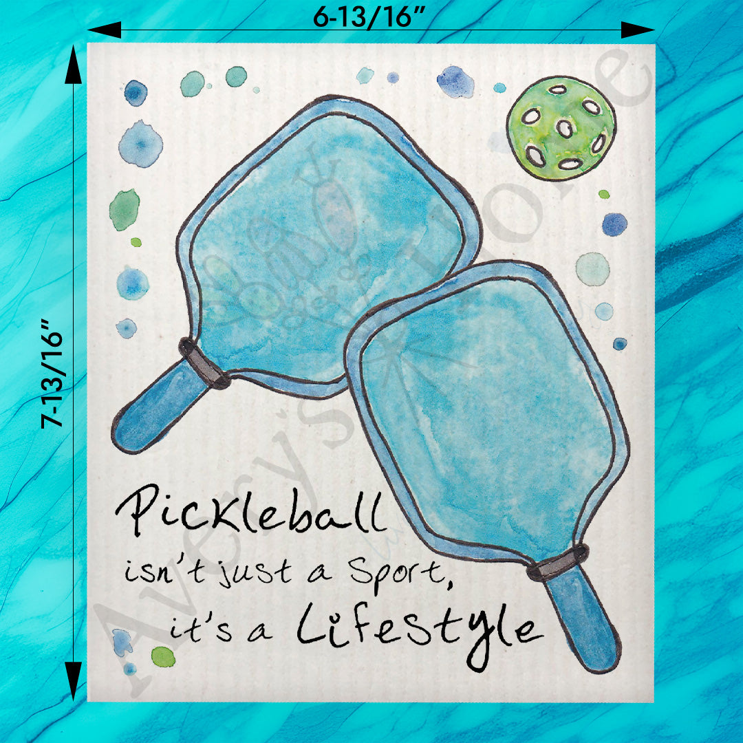 Pickleball Lifestyle Swedish Dishcloth – Court Decor
