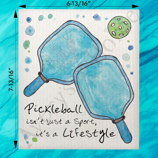 Pickleball Lifestyle Swedish Dishcloth – Court Decor