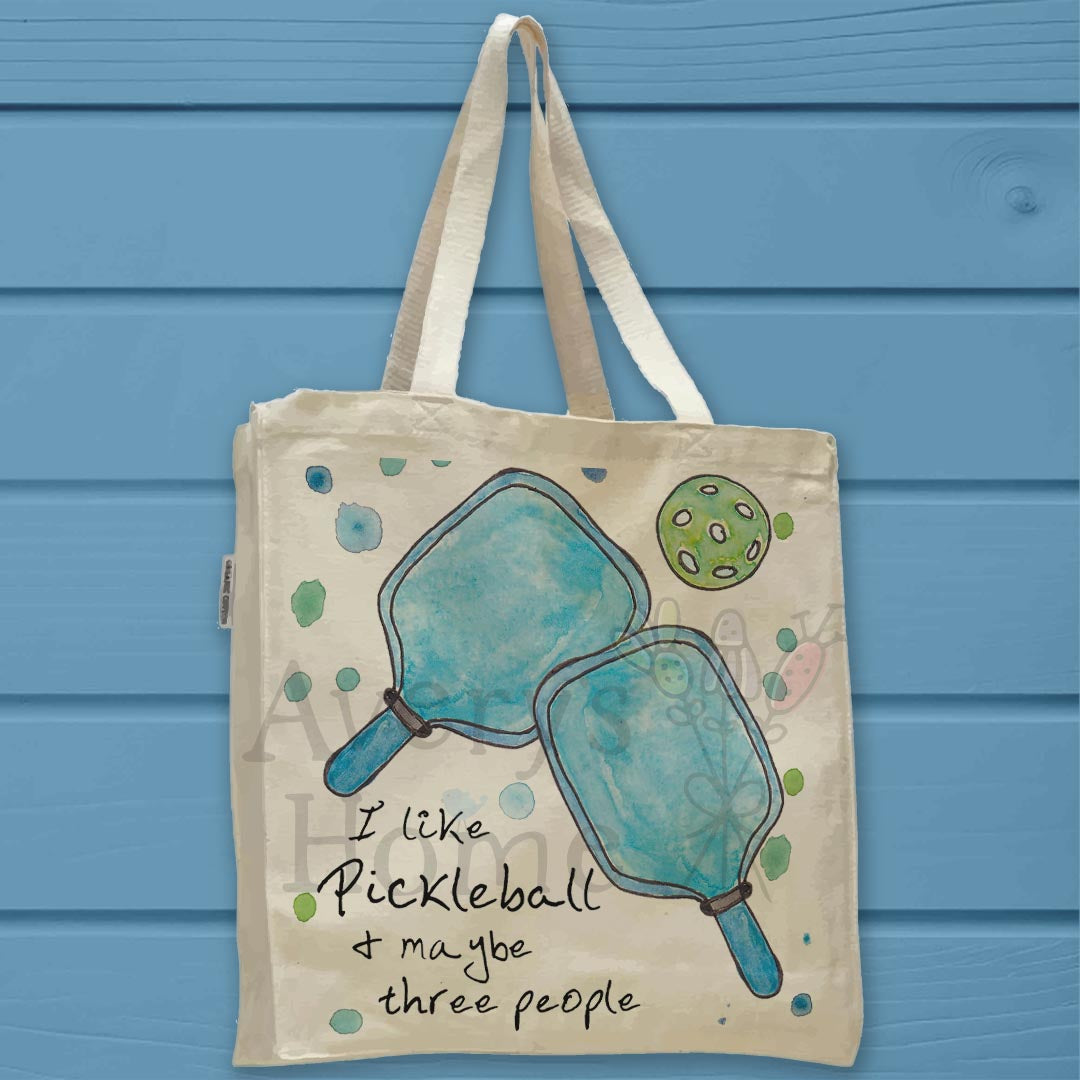 Pickleball People Organic Cotton Tote Bag – Funny Paddle Gift