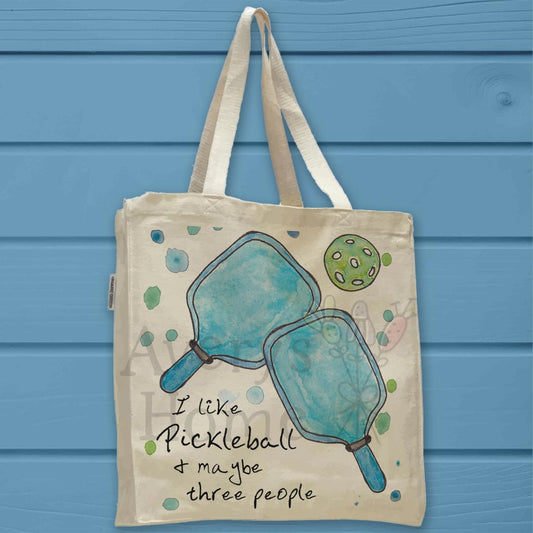 Pickleball People Organic Cotton Tote Bag – Funny Paddle Gift