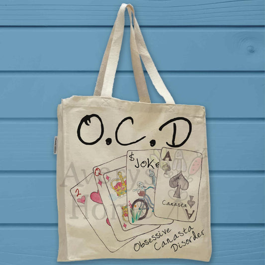 Canasta Game Organic Cotton Tote Bag – Card Player Decor